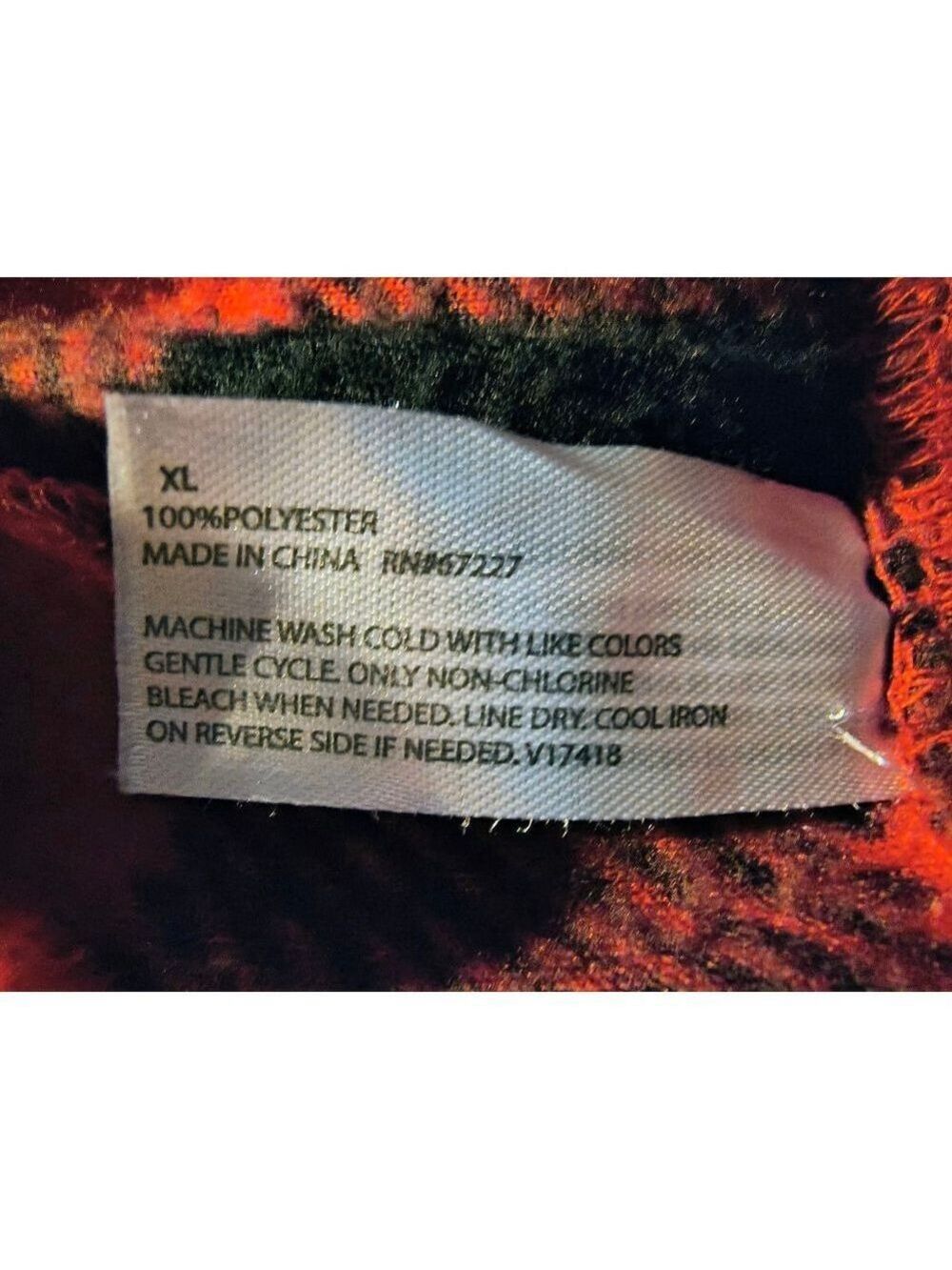 Red Plaid Pajamas Women's XL - Picture 6 of 6